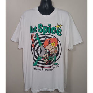 Ice Spice Adult 3XL Band T-shirt White Rap Tee Hvwt Feels So Good